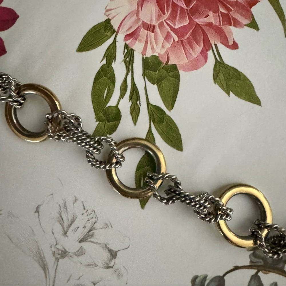 Chic Two-Tone Chain Bracelet High quality
